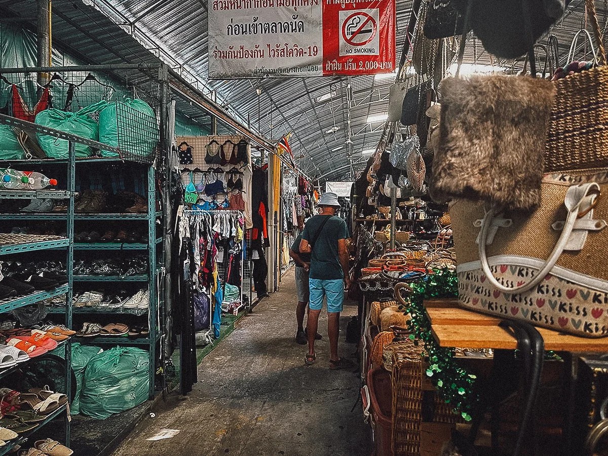 Clothing for sale at Wang Lang Market in Bangkok