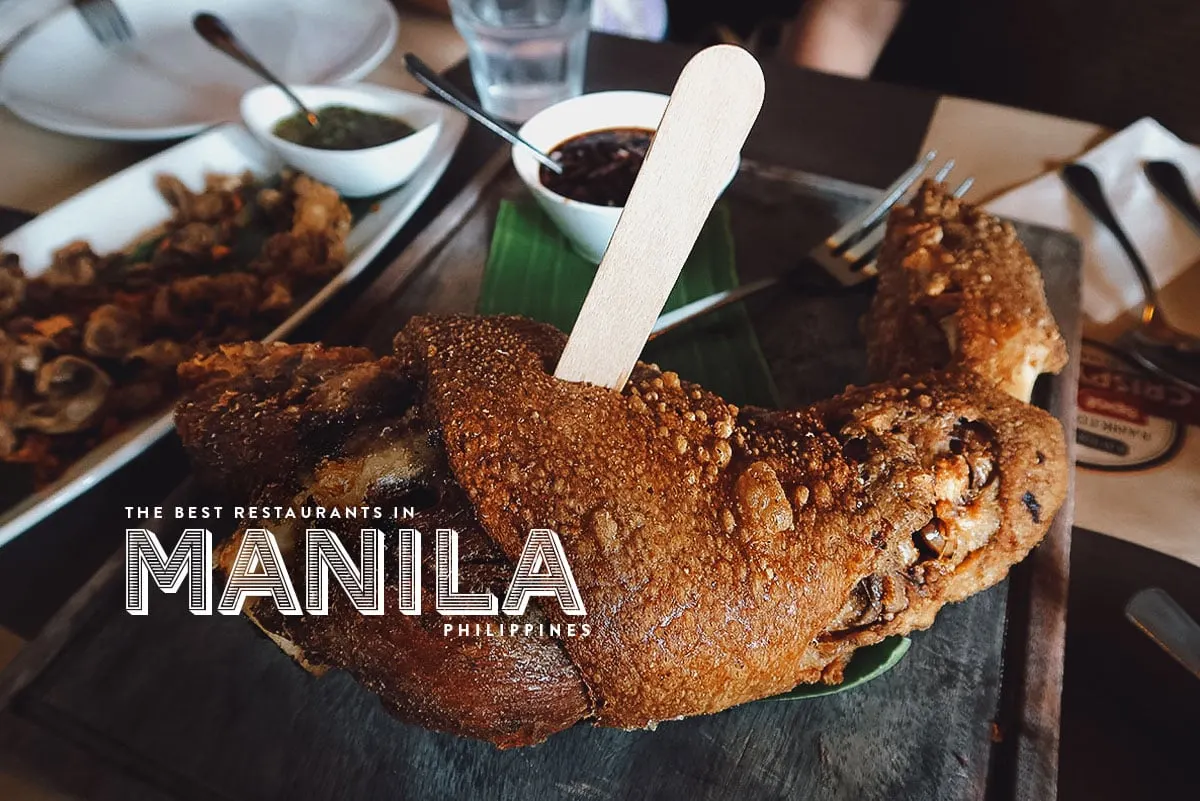 Crispy pata from a restaurant in Manila
