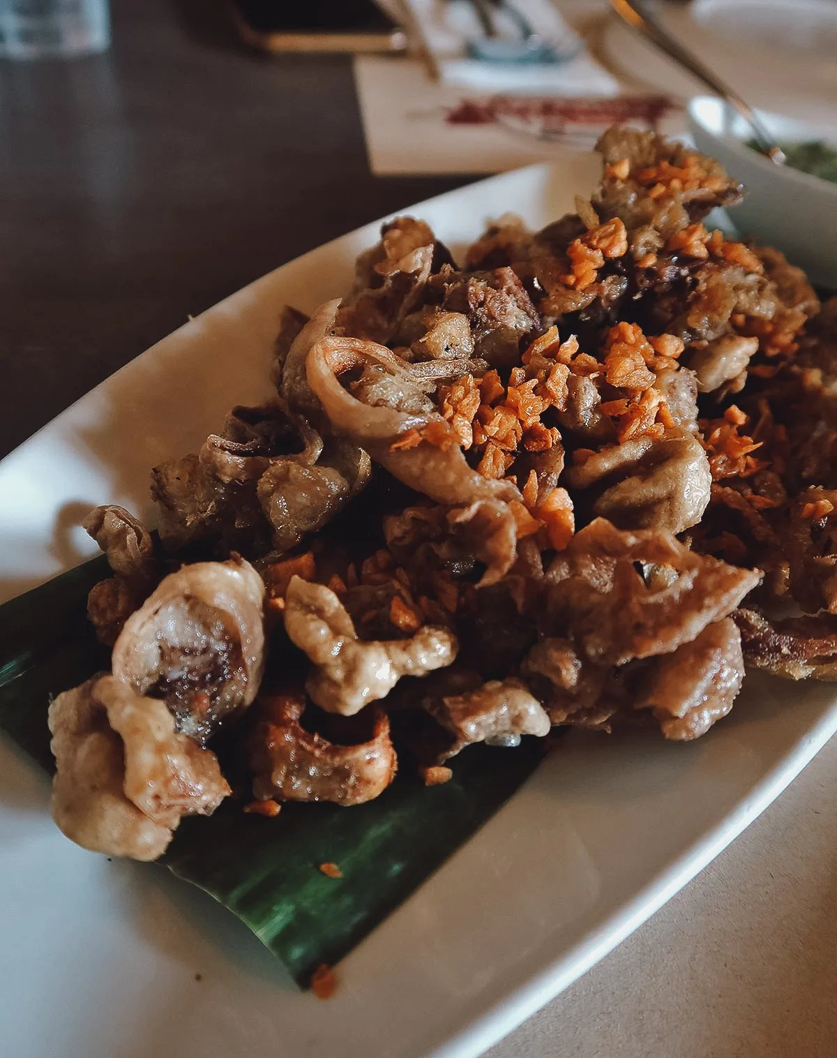 Chicharron at a restaurant in Metro Manila