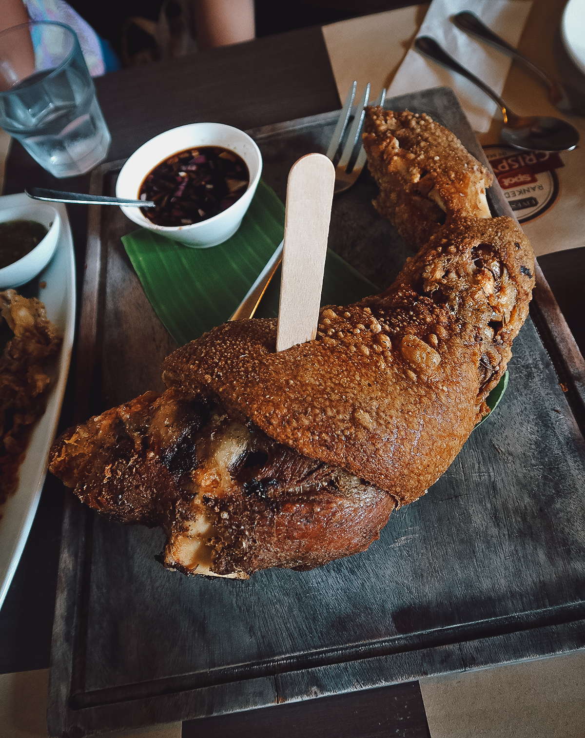 Crispy pata at a restaurant in Metro Manilaa