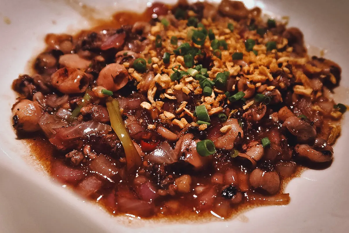 The Best Restaurants in Manila Squid dish at a restaurant in Metro Manila