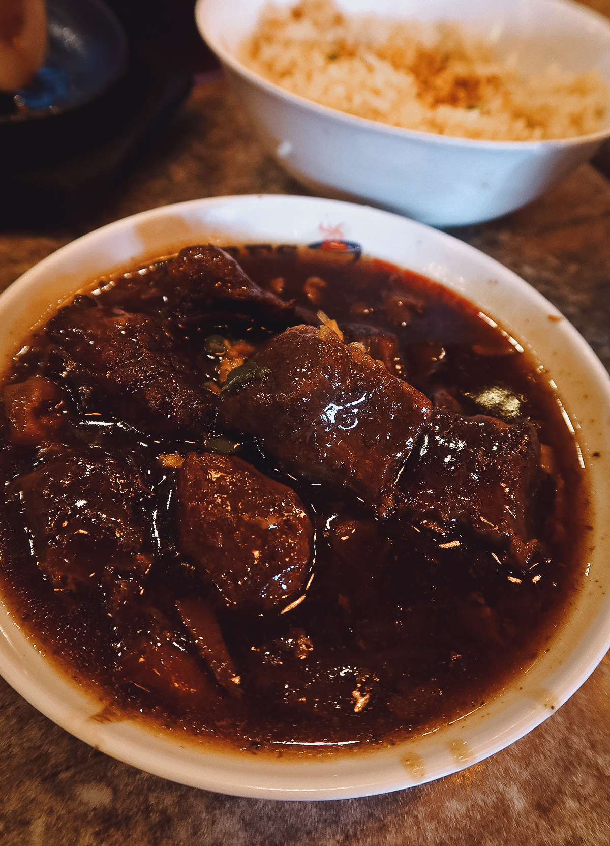 Beef pares at a restaurant in Manila