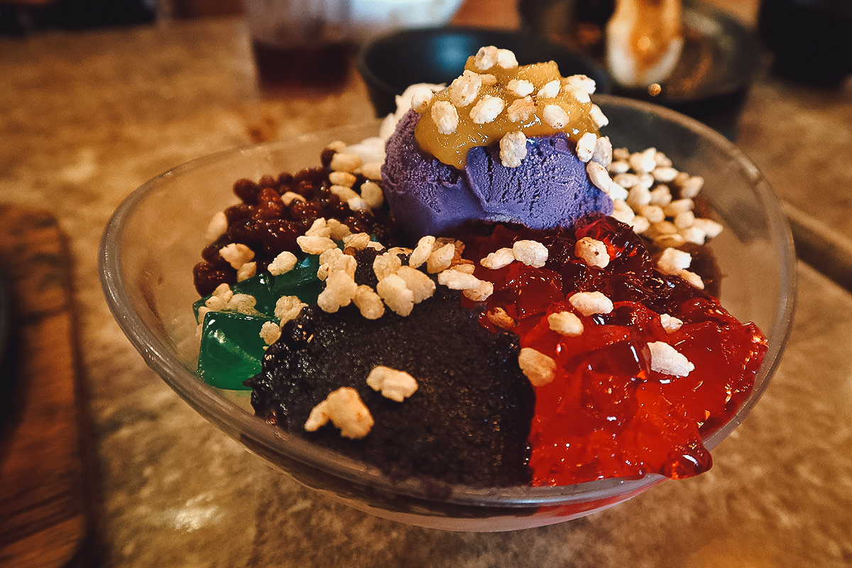 Halo-halo at a restaurant in Manila