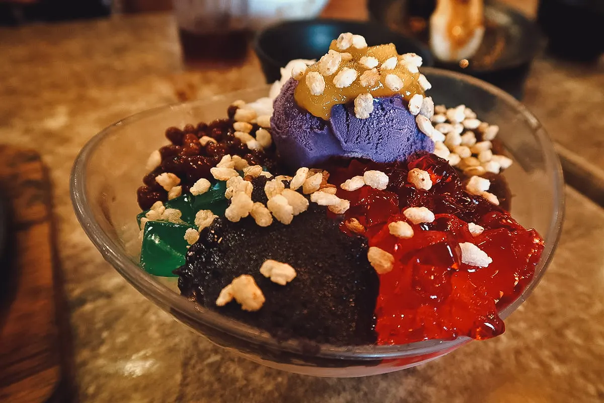 Halo-halo at a restaurant in Manila