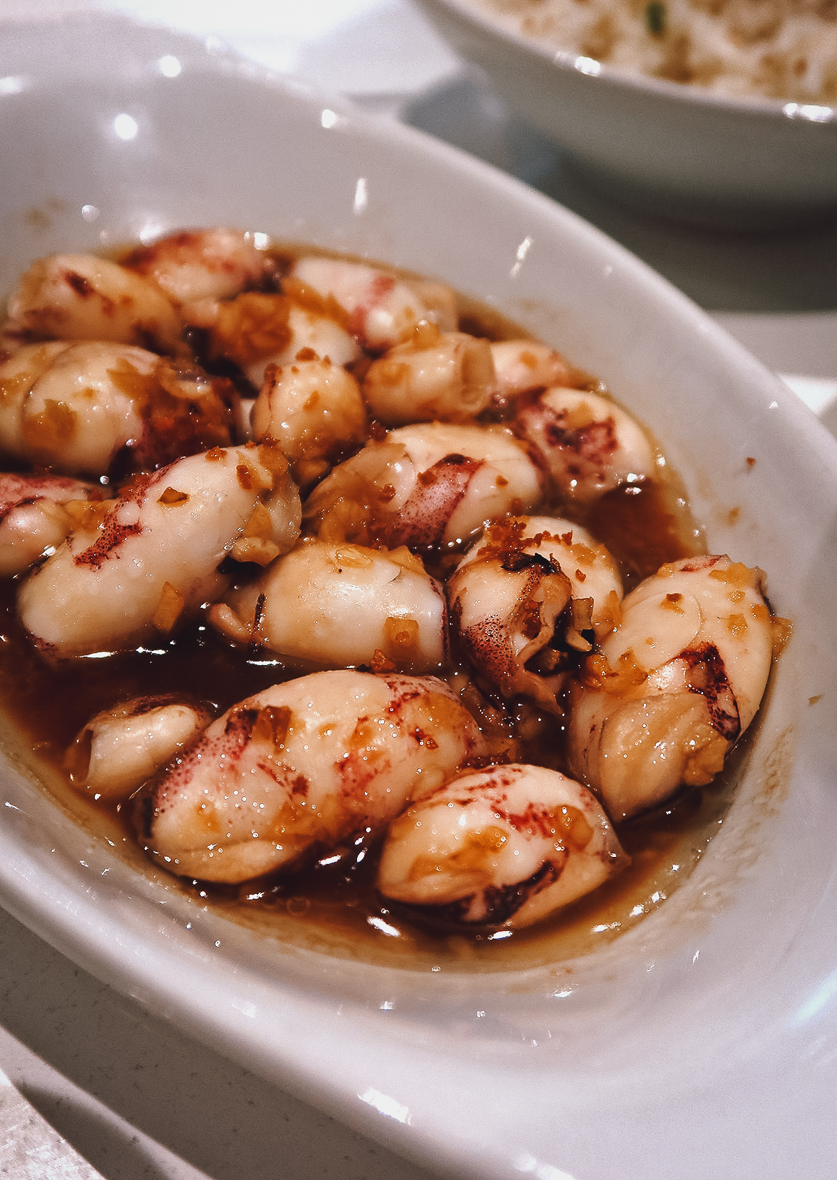 Squid appetizer at a restaurant in Metro Manila