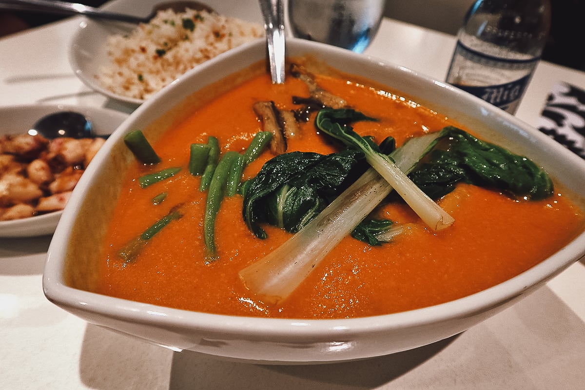 Kare-kare at a restaurant in Metro Manila