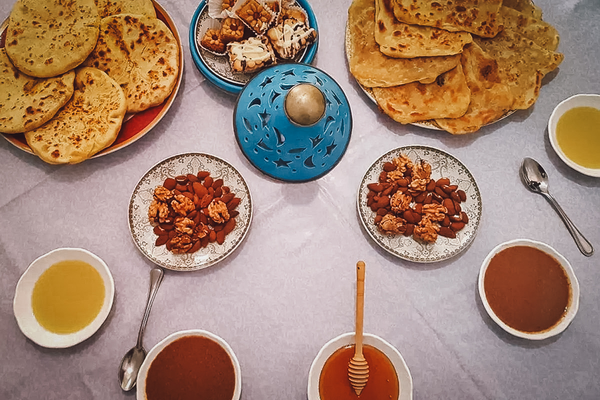 Moroccan crepes from a Marrakech cooking class