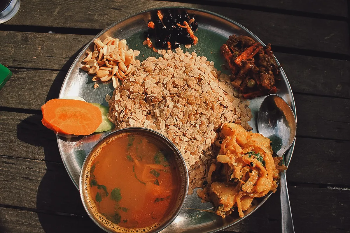 Nepalese Food Nepalese samay baji