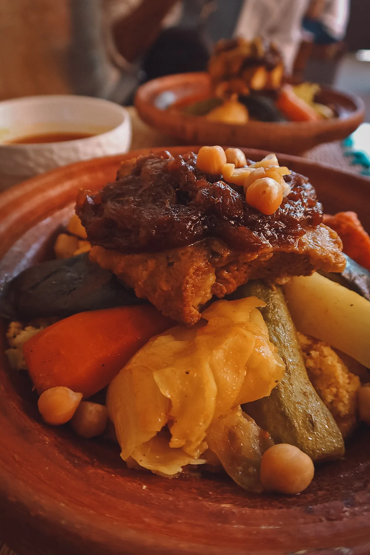 Couscous at a restaurant in Marrakech