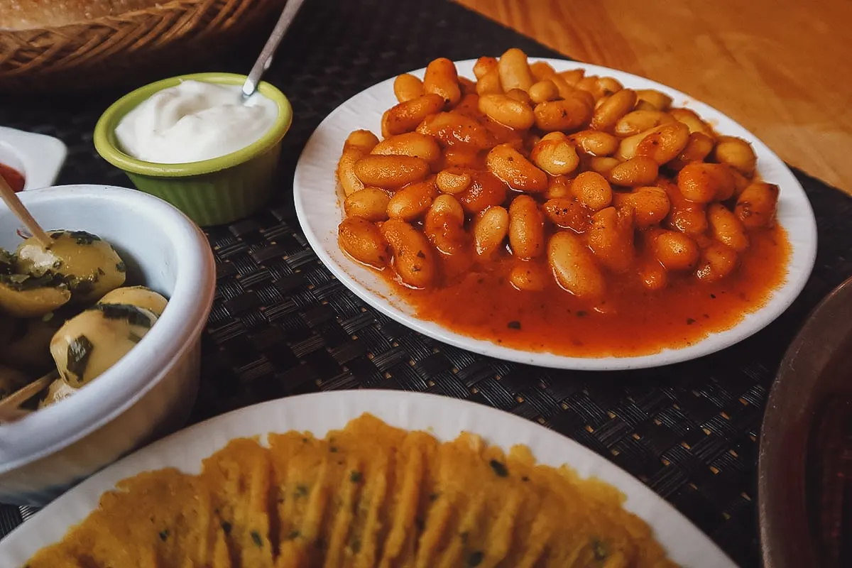 White beans at a restaurant in Marrakech