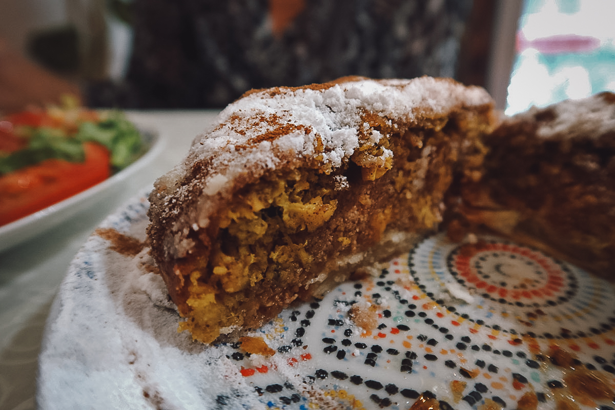 Pastilla at a restaurant in Marrakech