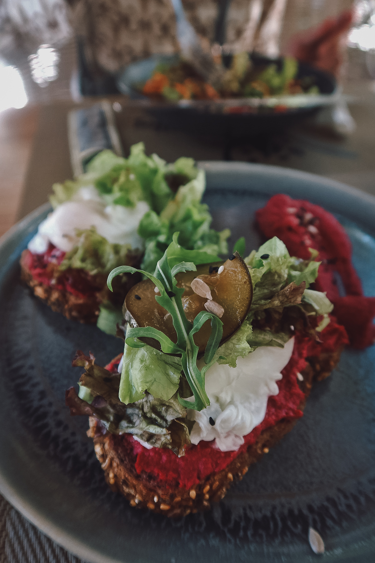 Tartine at a restaurant in Tangier