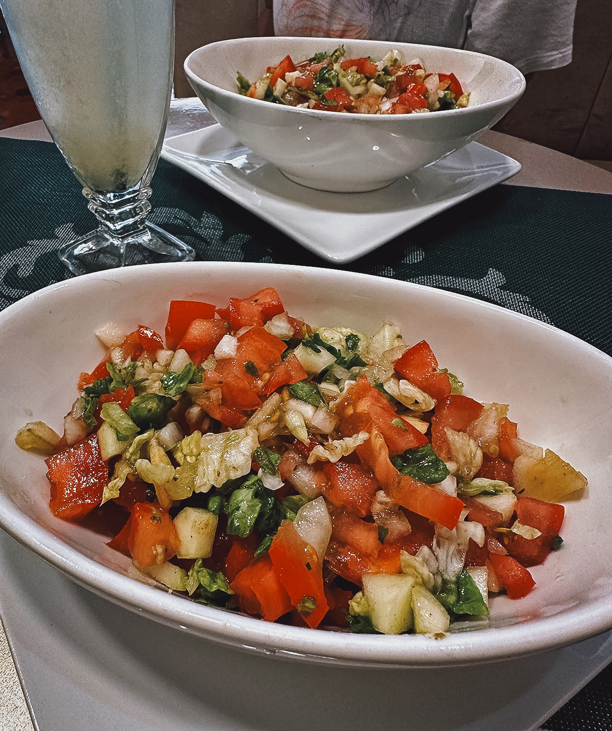 Moroccan salad at a restaurant in Casablanca