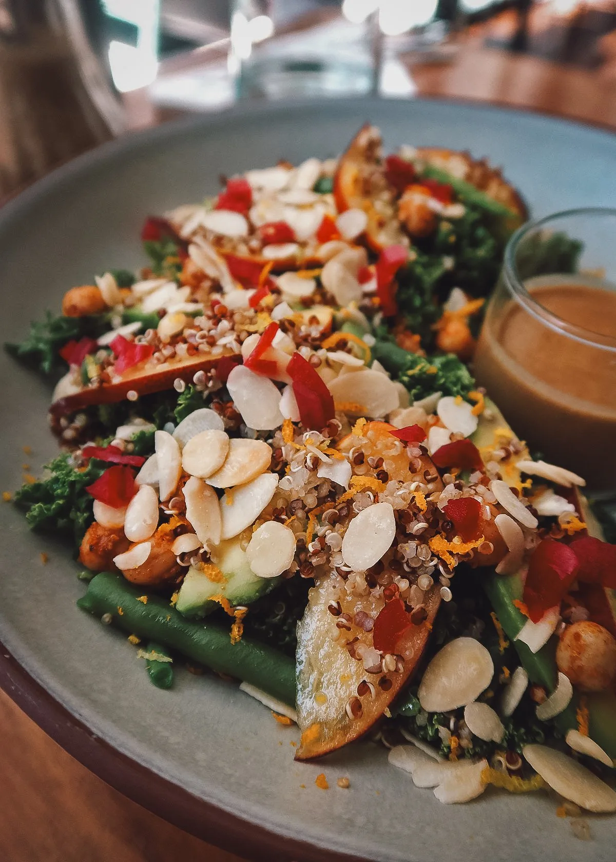 Salad at a restaurant in Casablanca