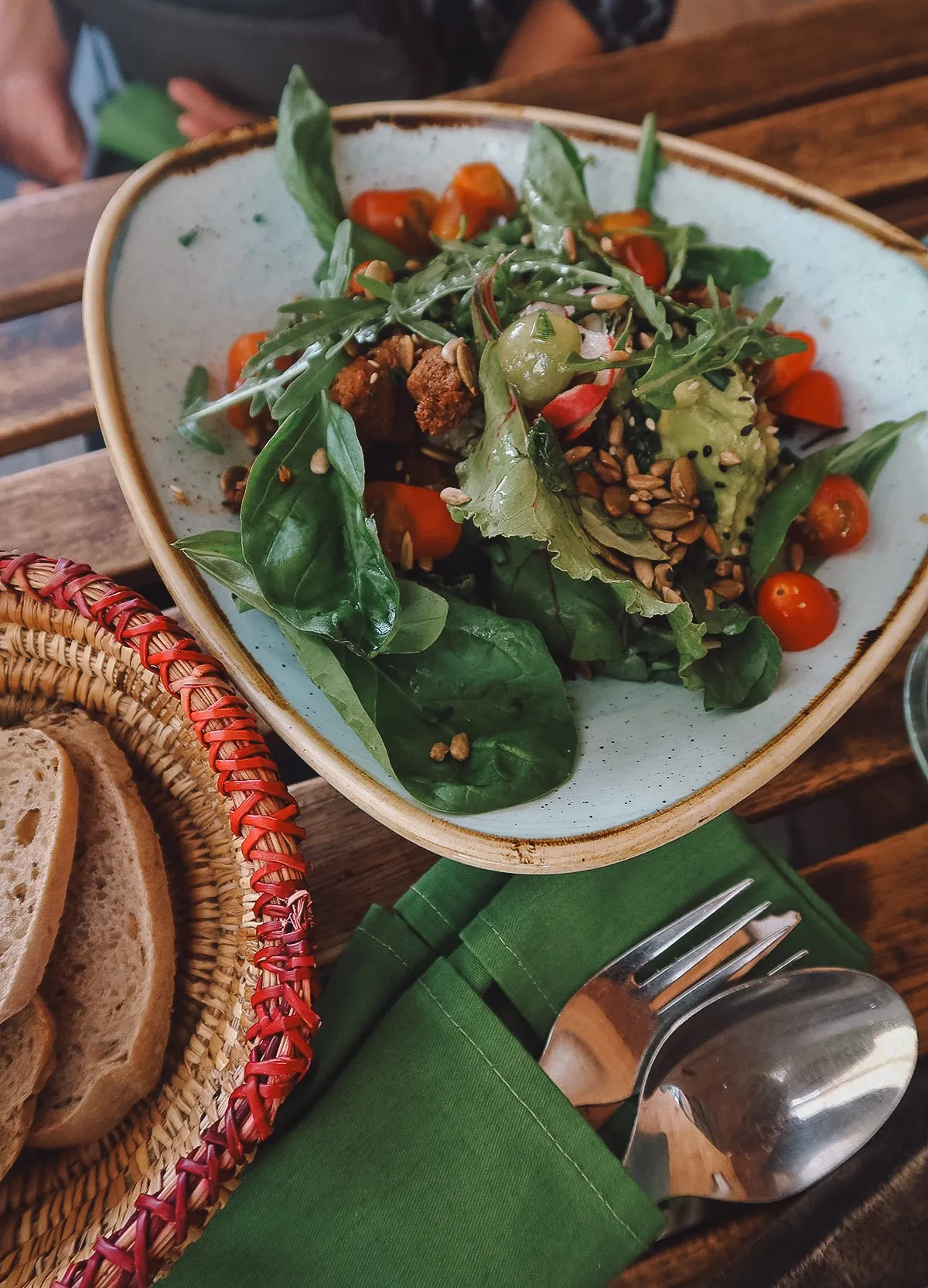 Salad at a restaurant in Casablanca