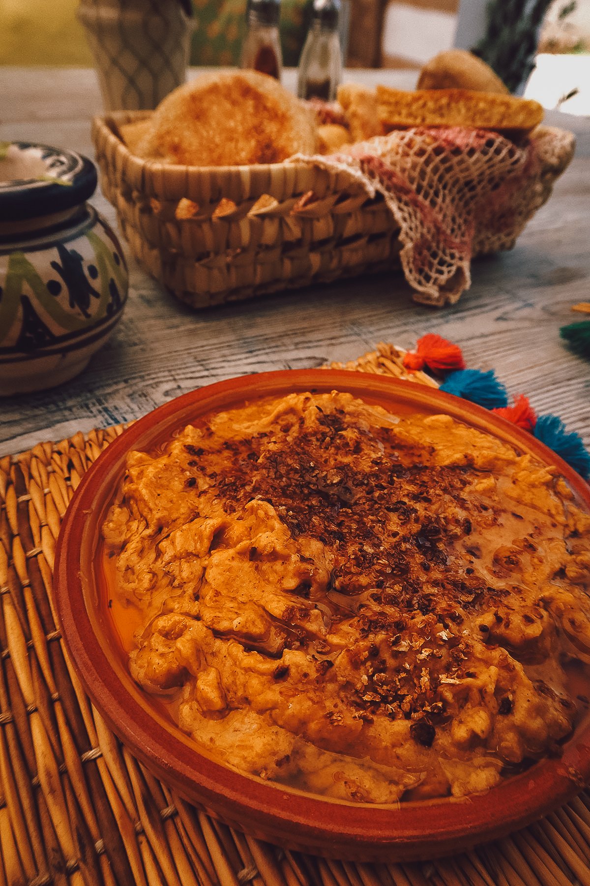 Pumpkin puree a restaurant in Essaouira