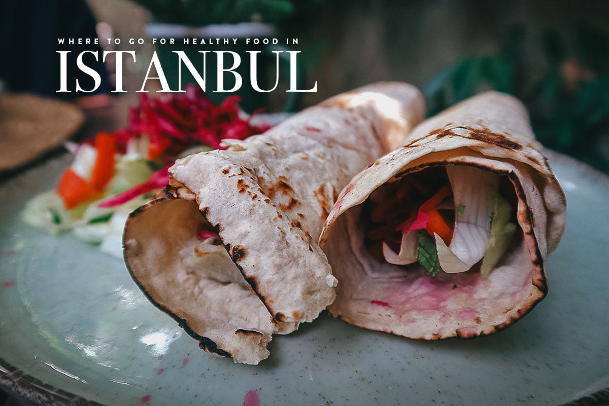 Vegan wrap at a restaurant in Istanbul, Turkiye