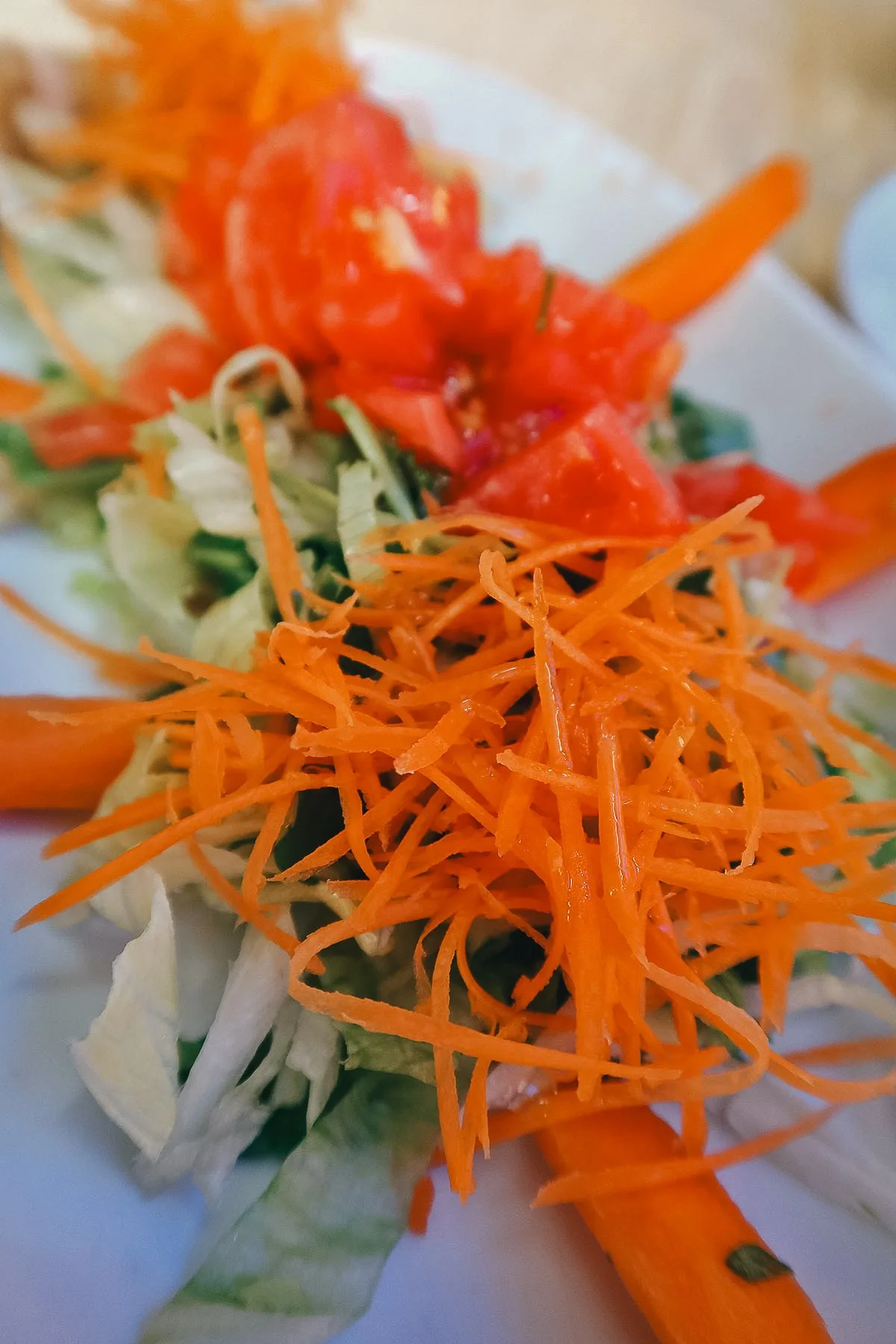 Salad at a fish restaurant in Istanbul