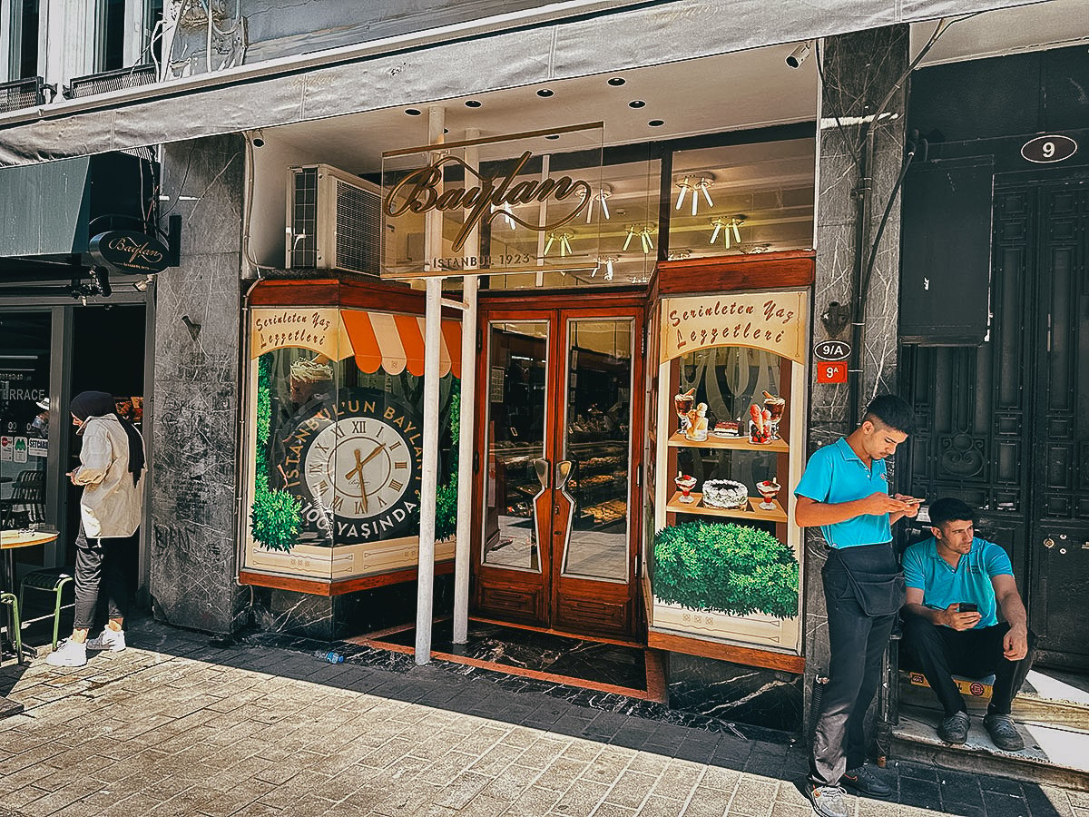 Baylan restaurant in Istanbul