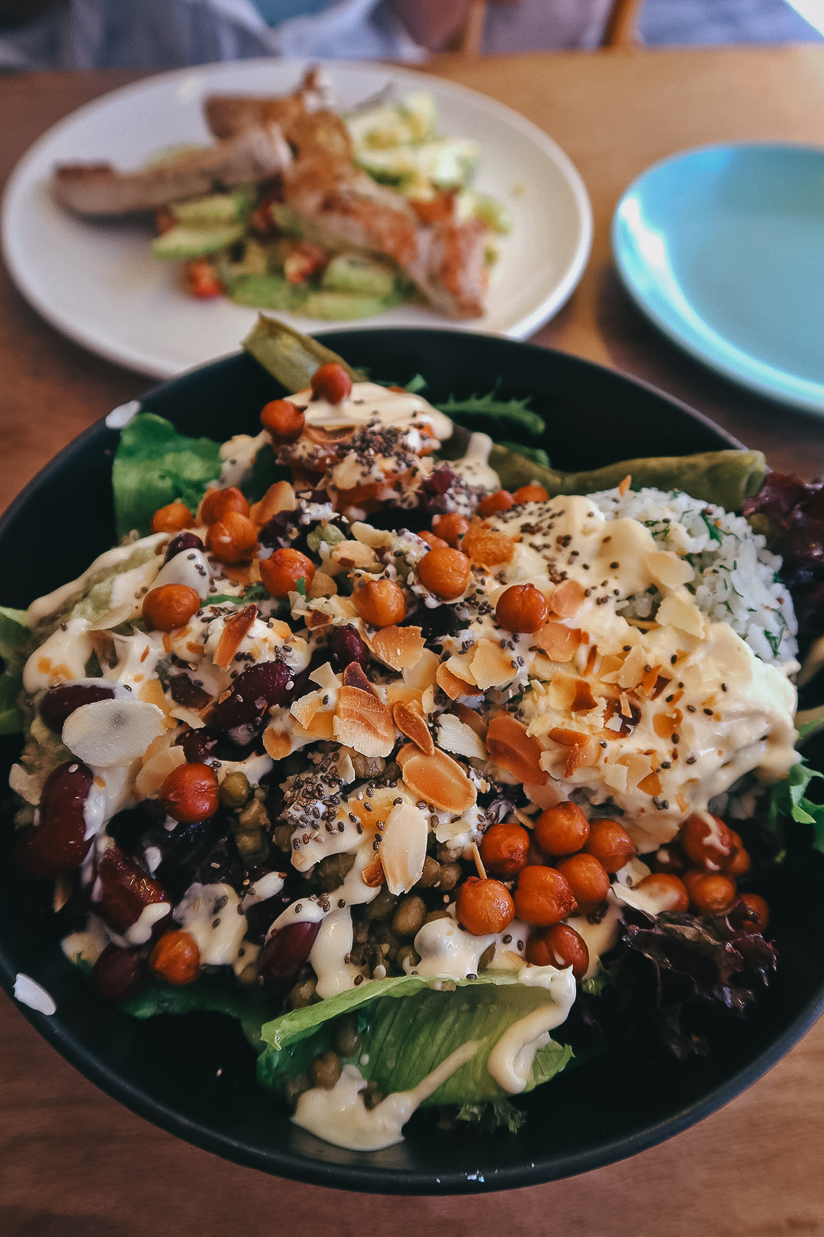 Salad at a restaurant in Istanbul