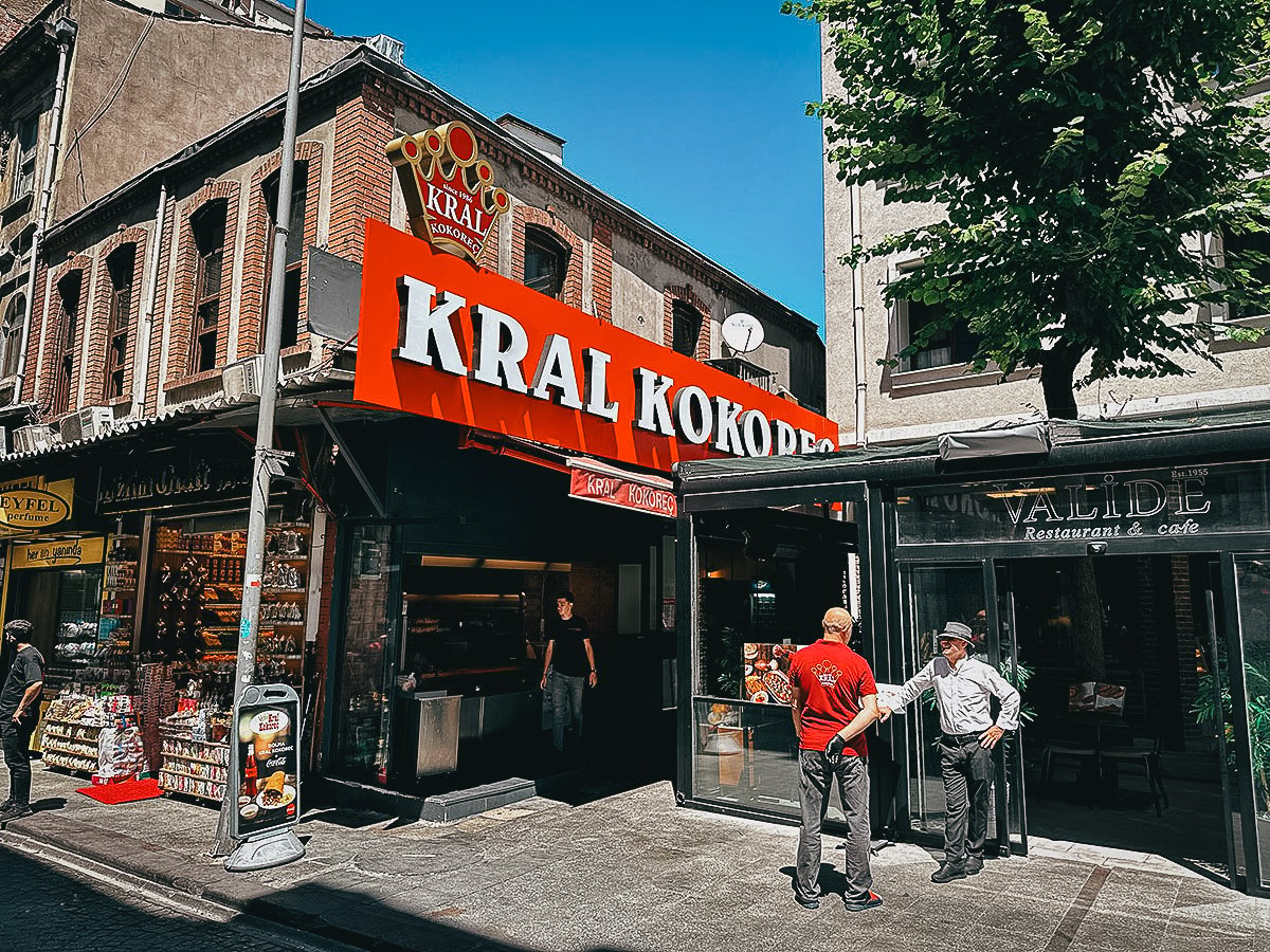 Kral Kokorec restaurant in Istanbul
