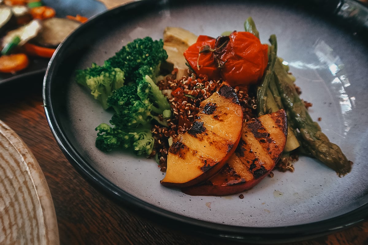 Salad at a restaurant in Istanbul