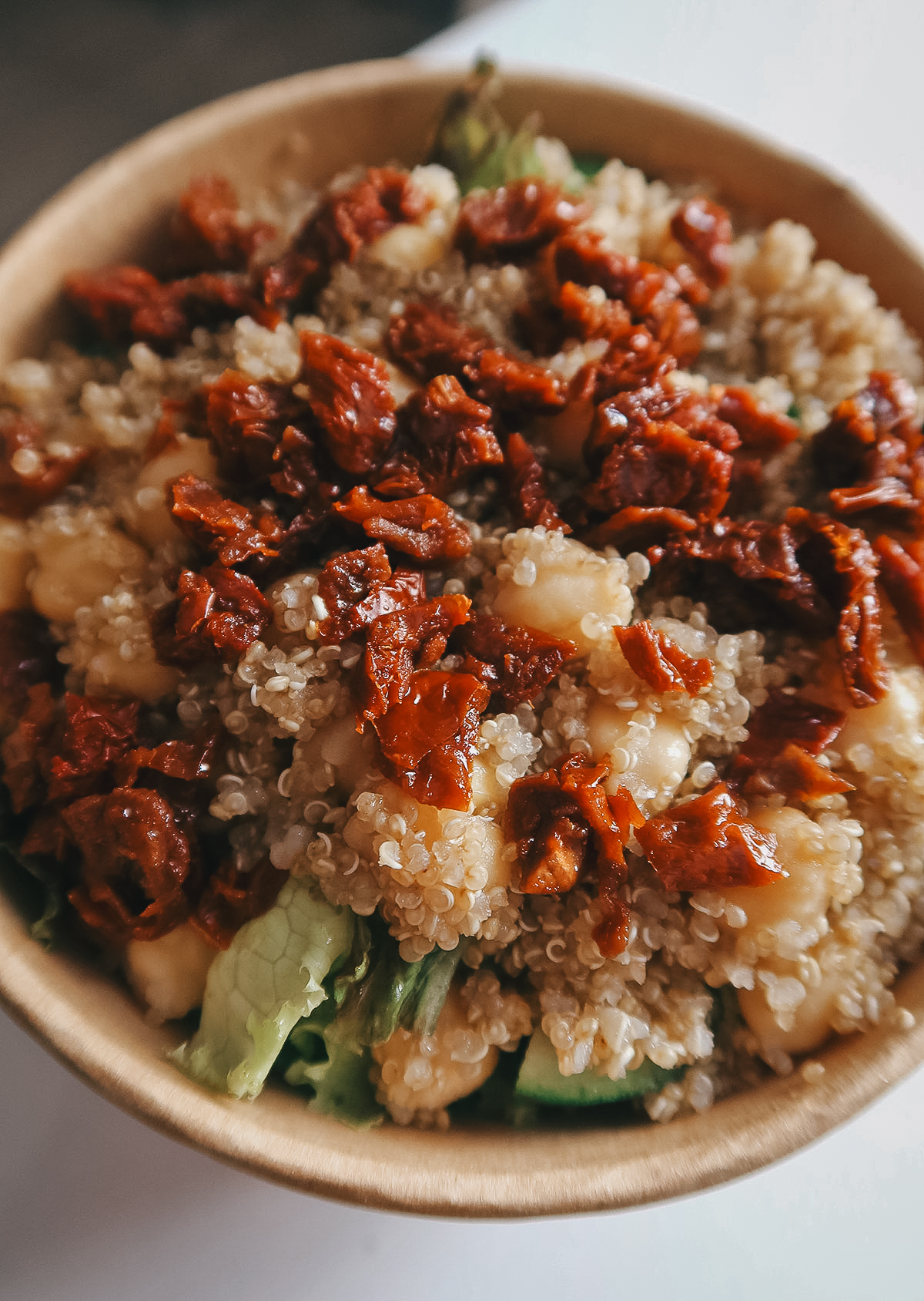 Quinoa salad at a restaurant in Istanbul