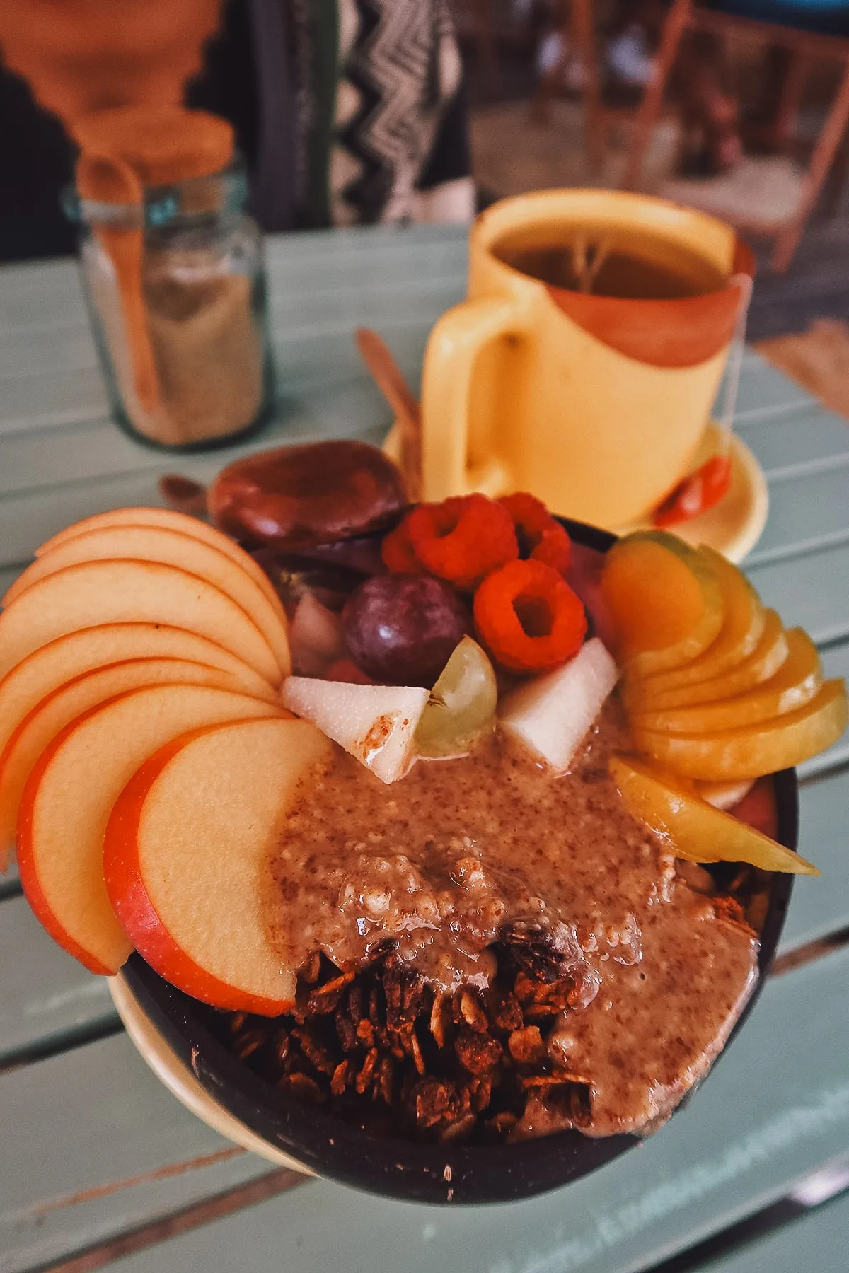 Acai bowl at a restaurant in Rabat