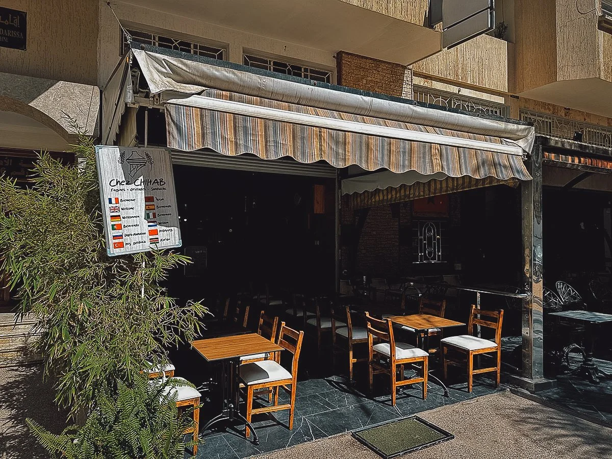 Chez Chihab restaurant in Rabat