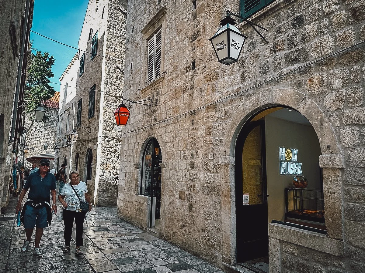Holy Burek restaurant in Dubrovnik, Croatia