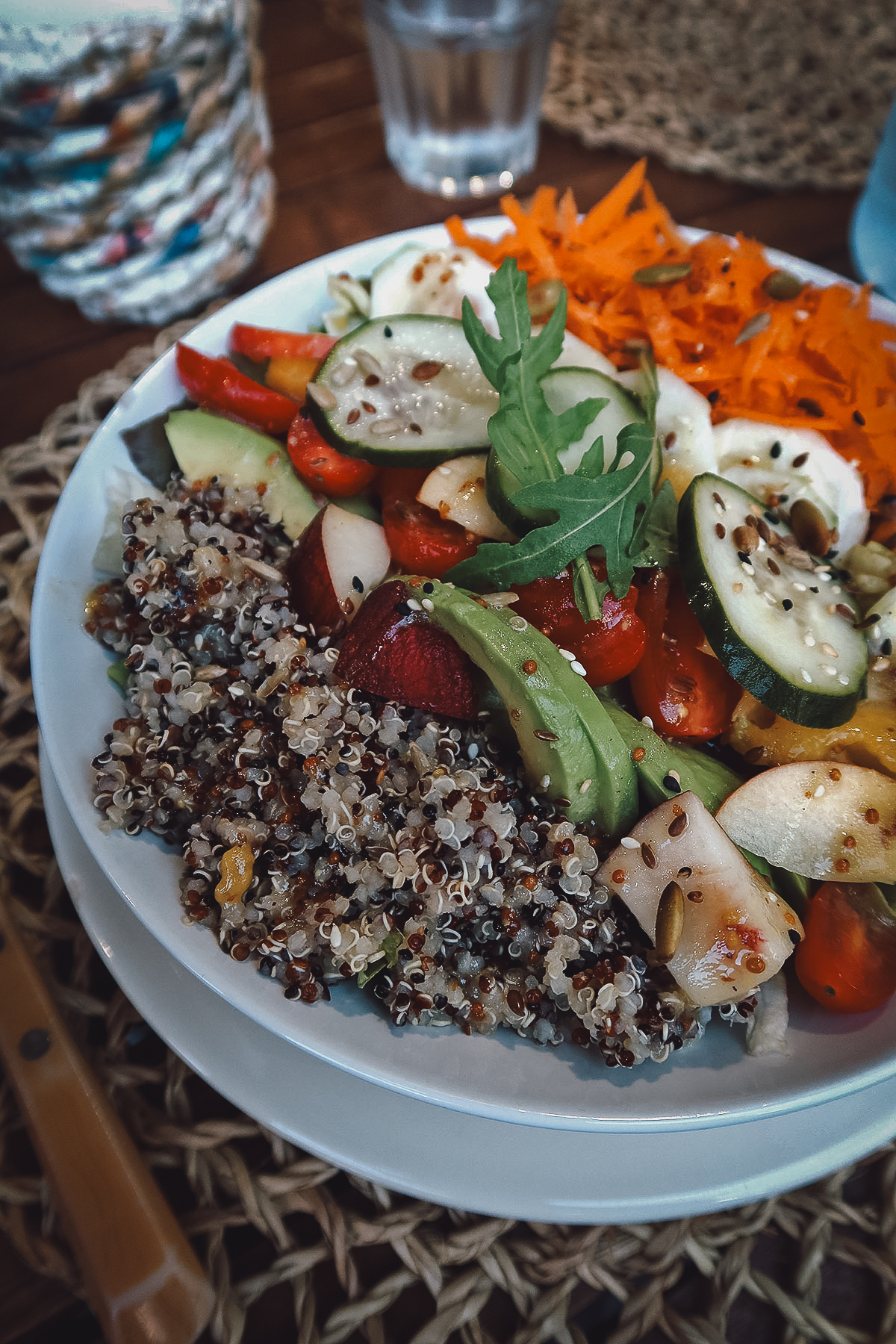 Salad at a restaurant in Fez