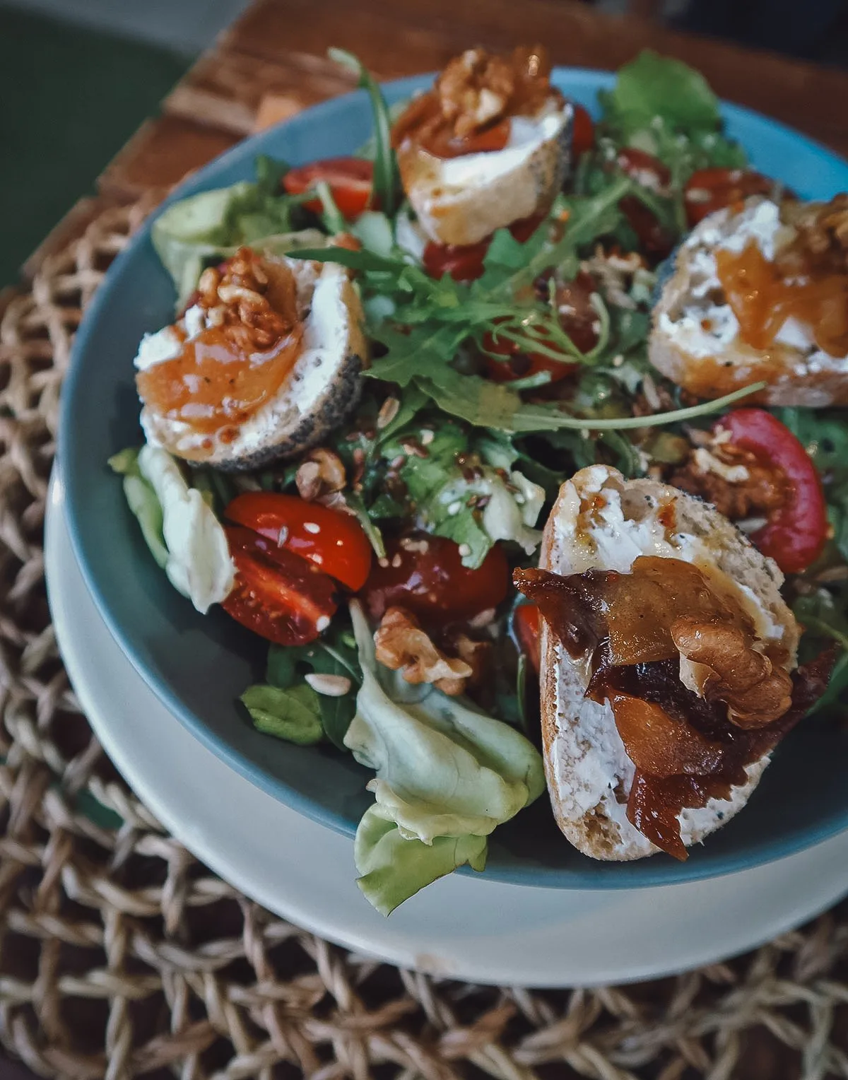 Salad at a restaurant in Fez