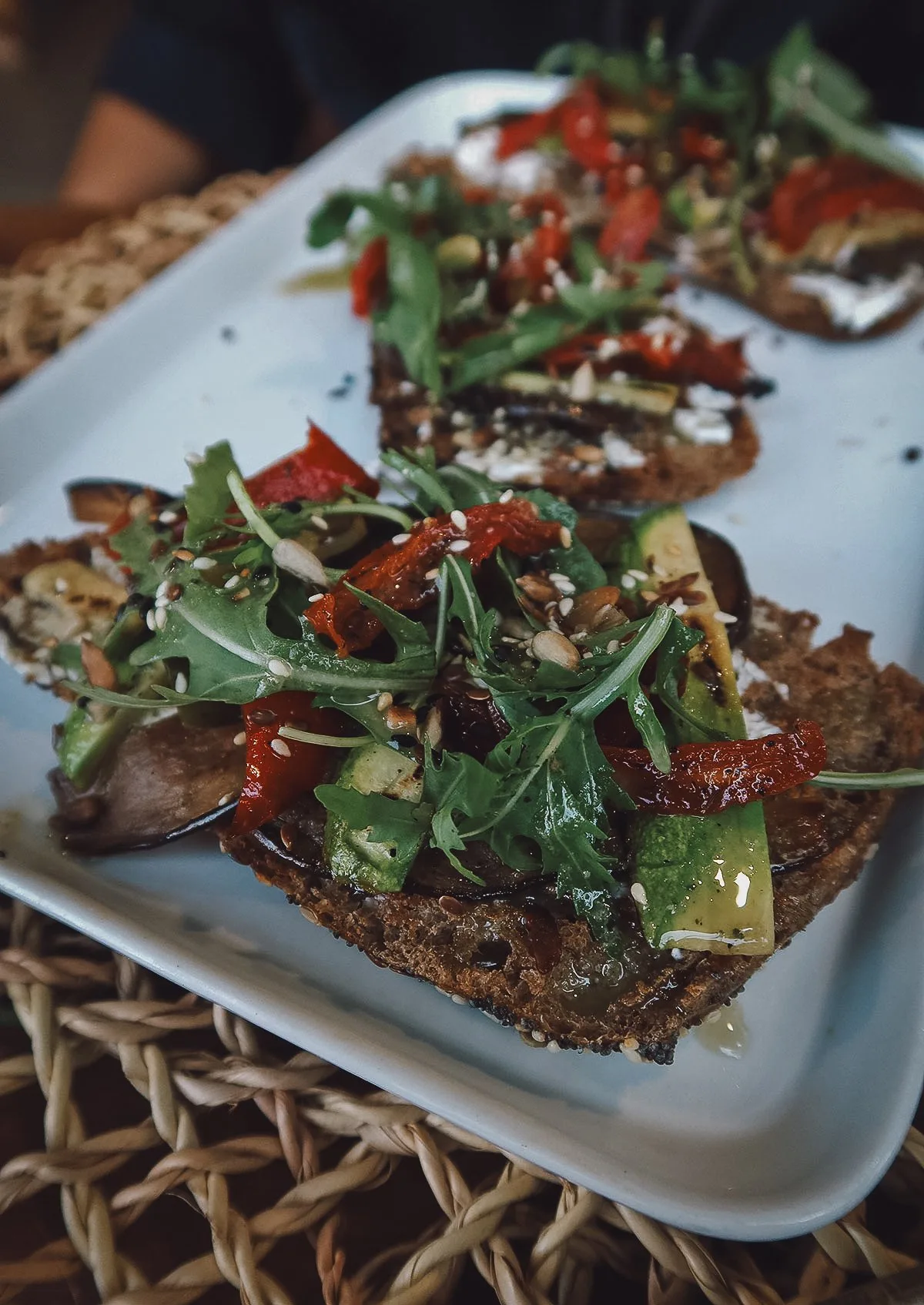 Tartine at a restaurant in Fez