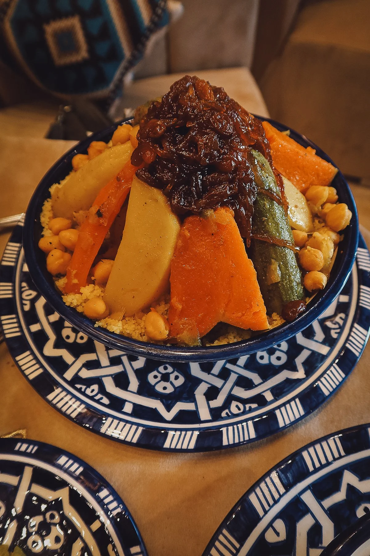 The Best Restaurants in Fez Couscous at a restaurant in Fez