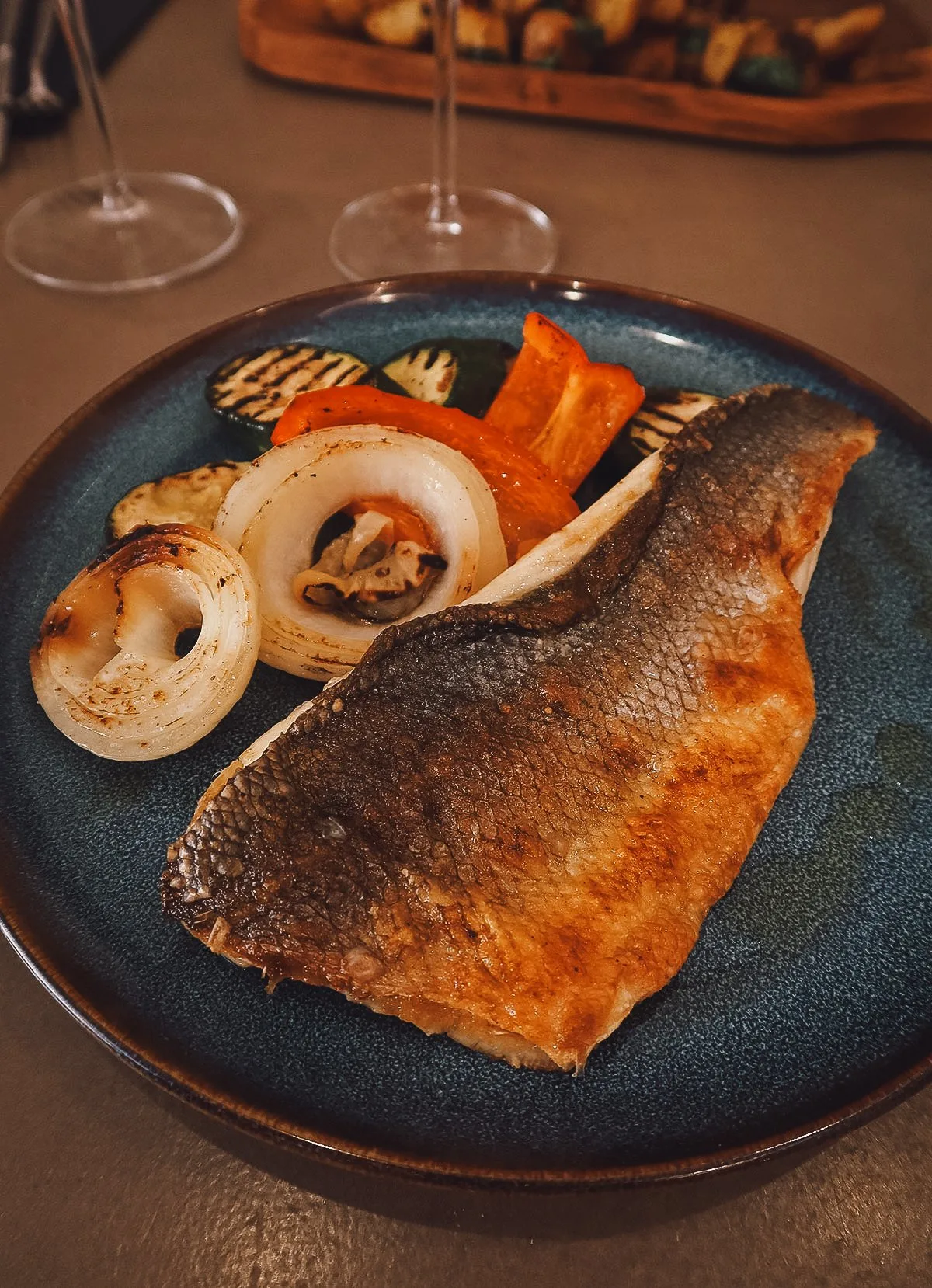 Sea bass at a restaurant in Split