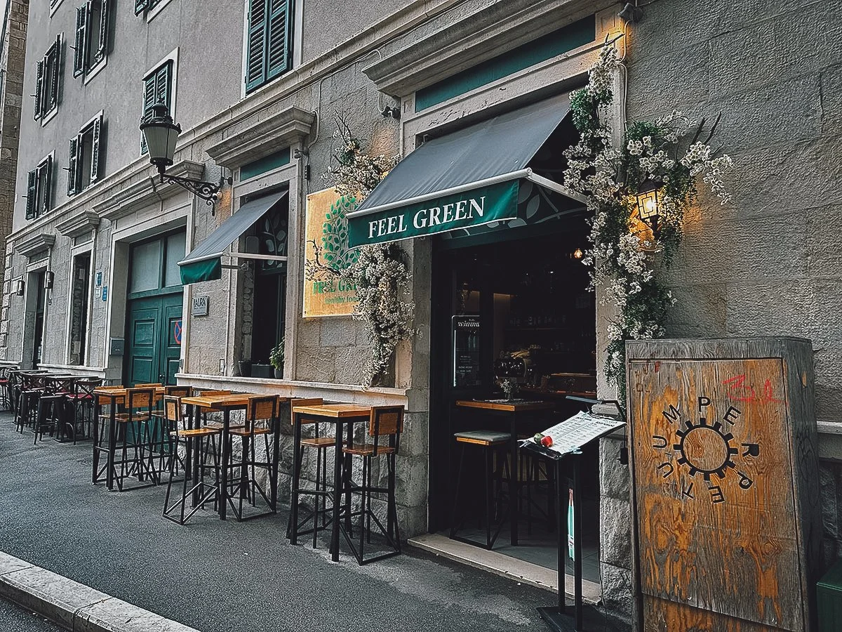 Feel Green restaurant in Split