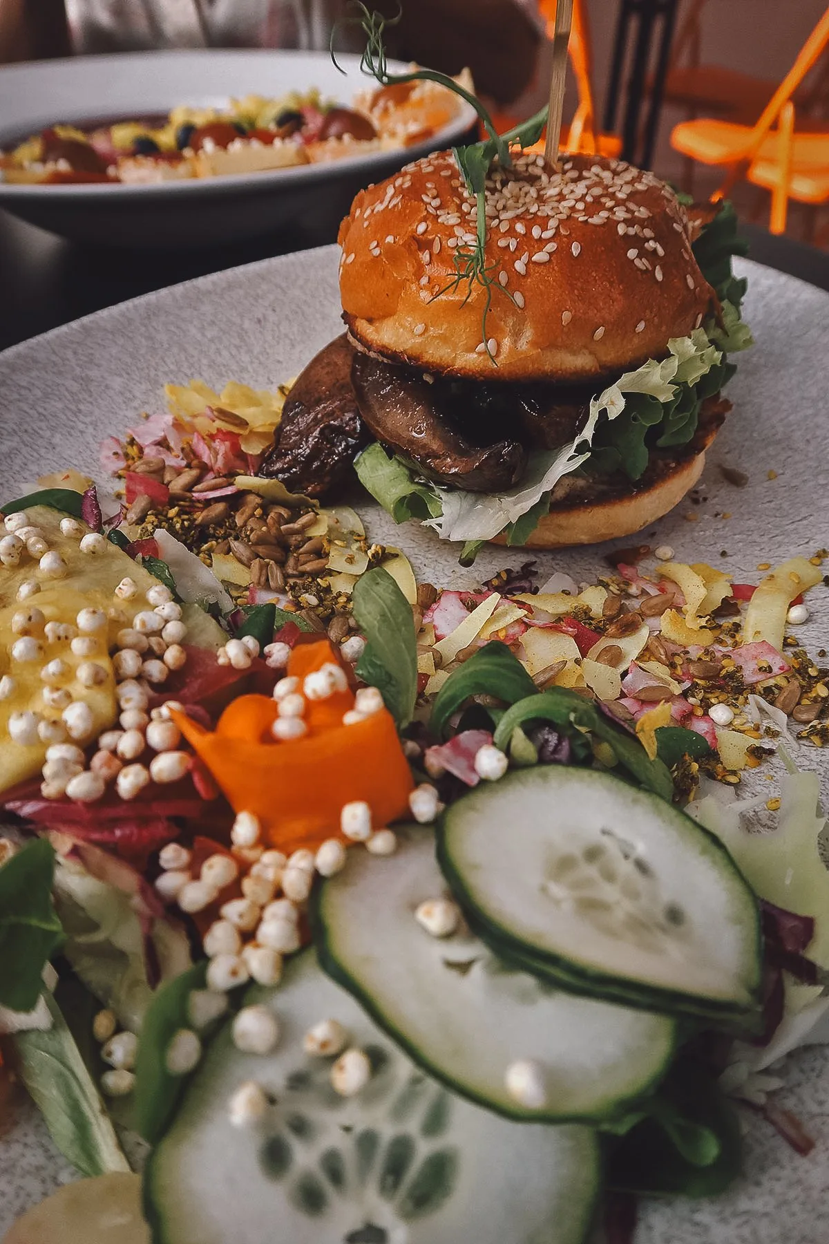 The Best Restaurants in Split Portobello burger at a restaurant in Split