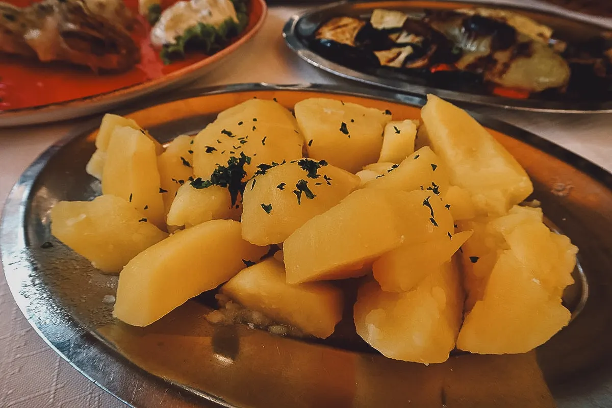 The Best Restaurants in Split Boiled potatoes at a restaurant in Split