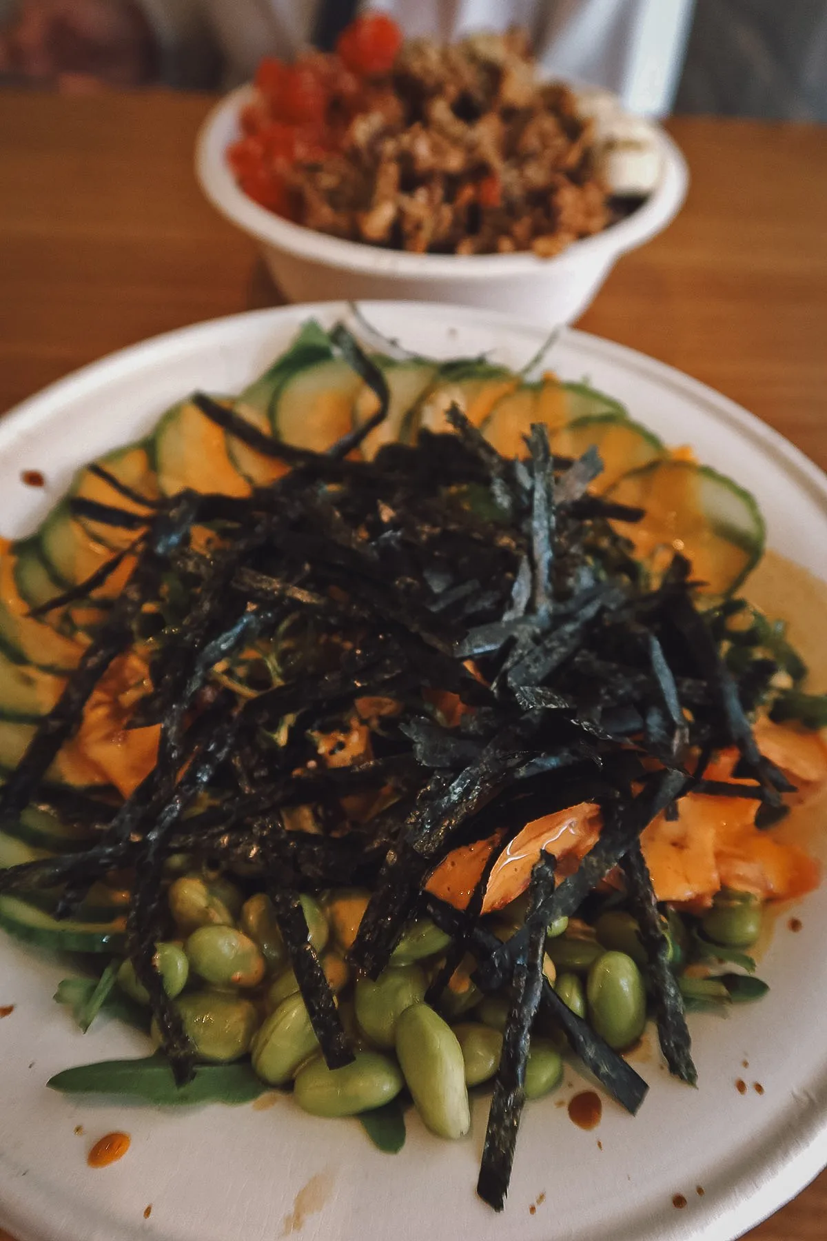 Poke bowl at a restaurant in Split