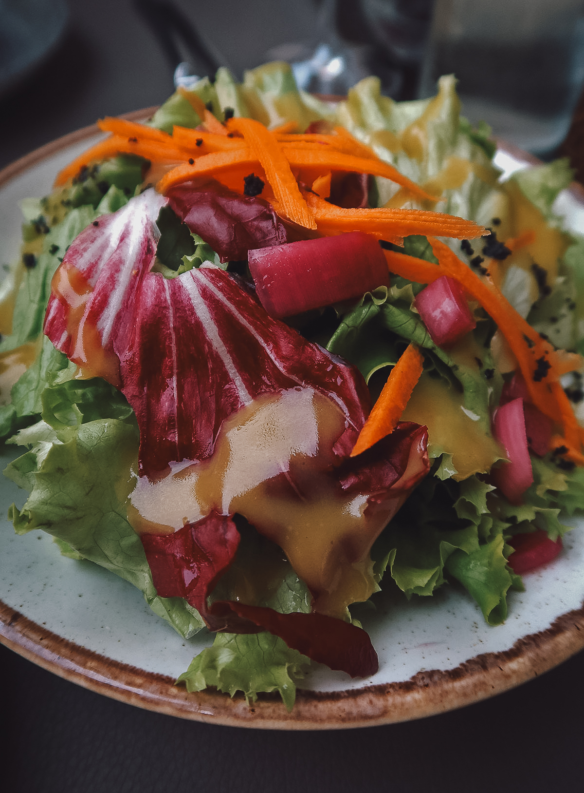 Seasonal salad at a restaurant in Split