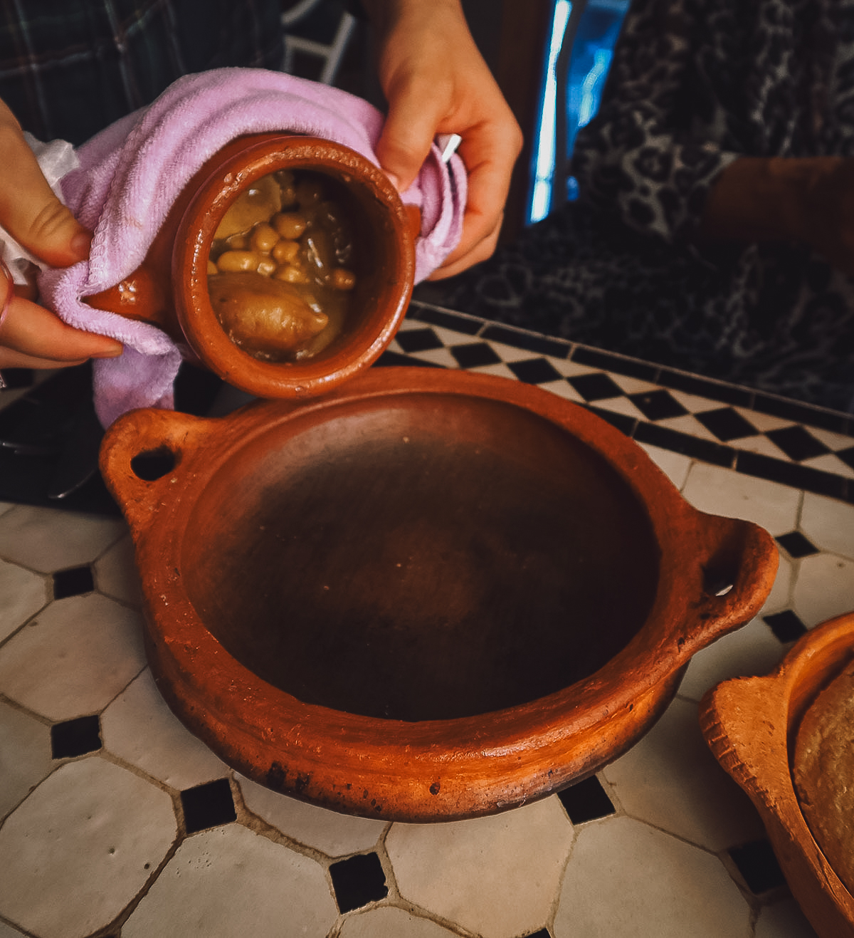 Tangia at a restaurant in Marrakech