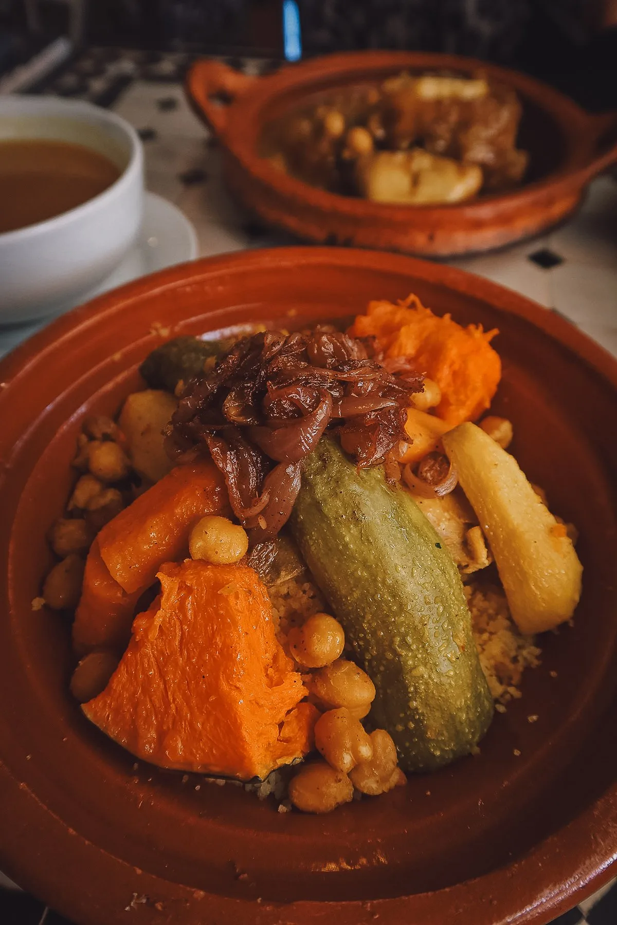 Couscous at a restaurant in Marrakech