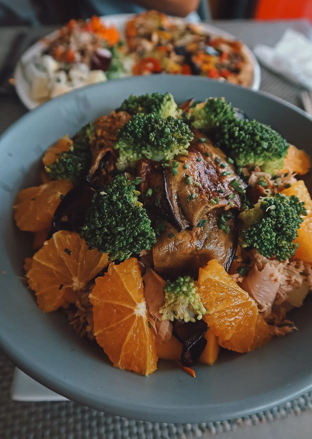 Salad at a restaurant in Marrakech