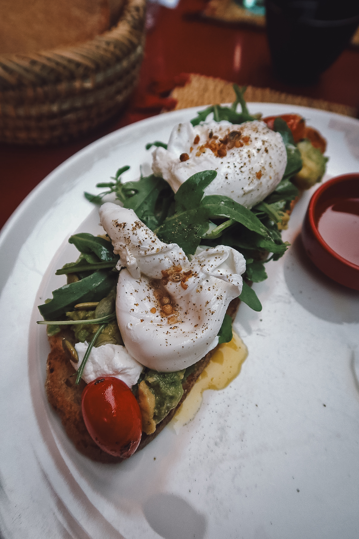 Tartine at a restaurant in Marrakech