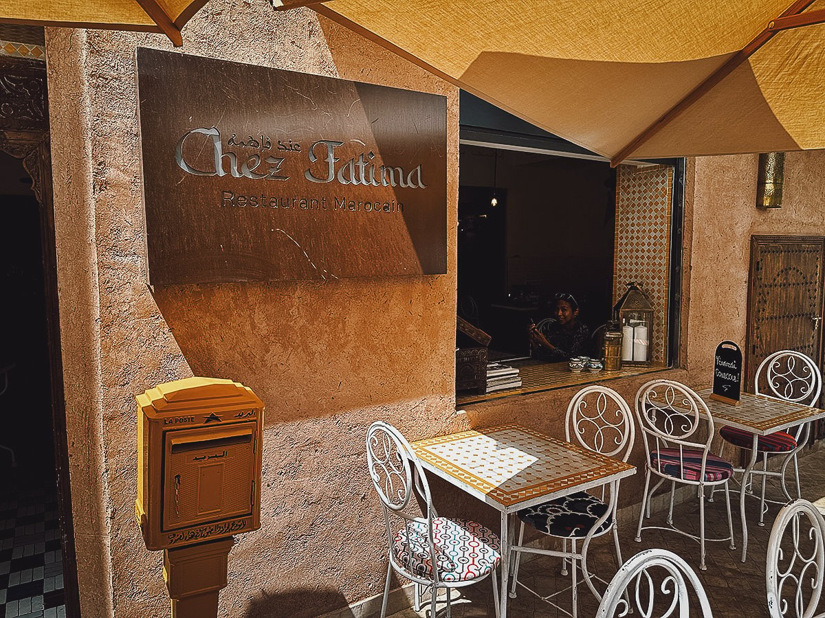 Chez Fatima restaurant in Marrakech
