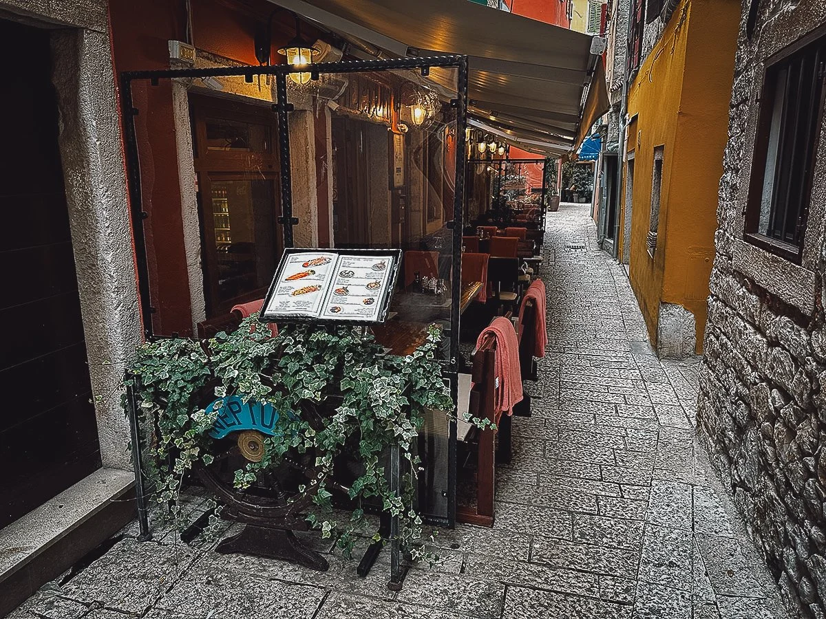 Konoba Neptun restaurant in Rovinj, Croatia