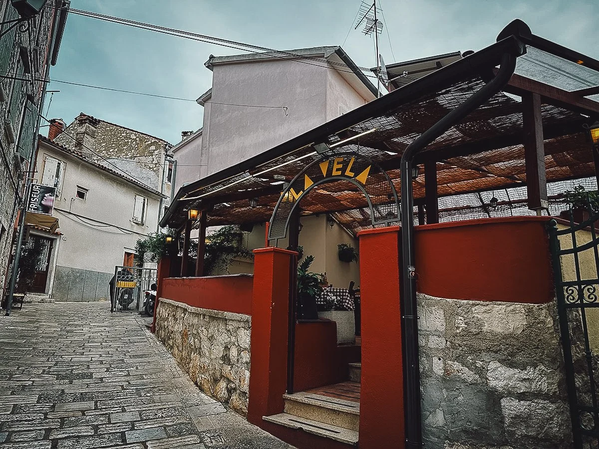 La Vela restaurant in Rovinj, Croatia