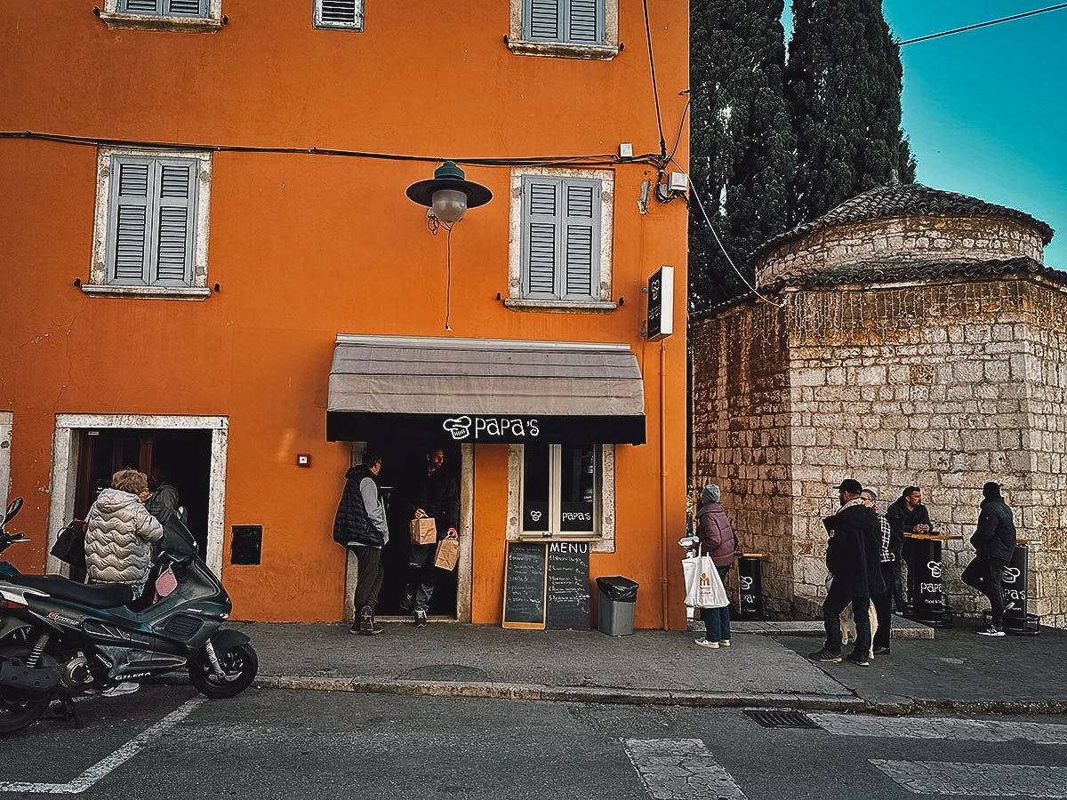 Papas restaurant in Rovinj, Croatia