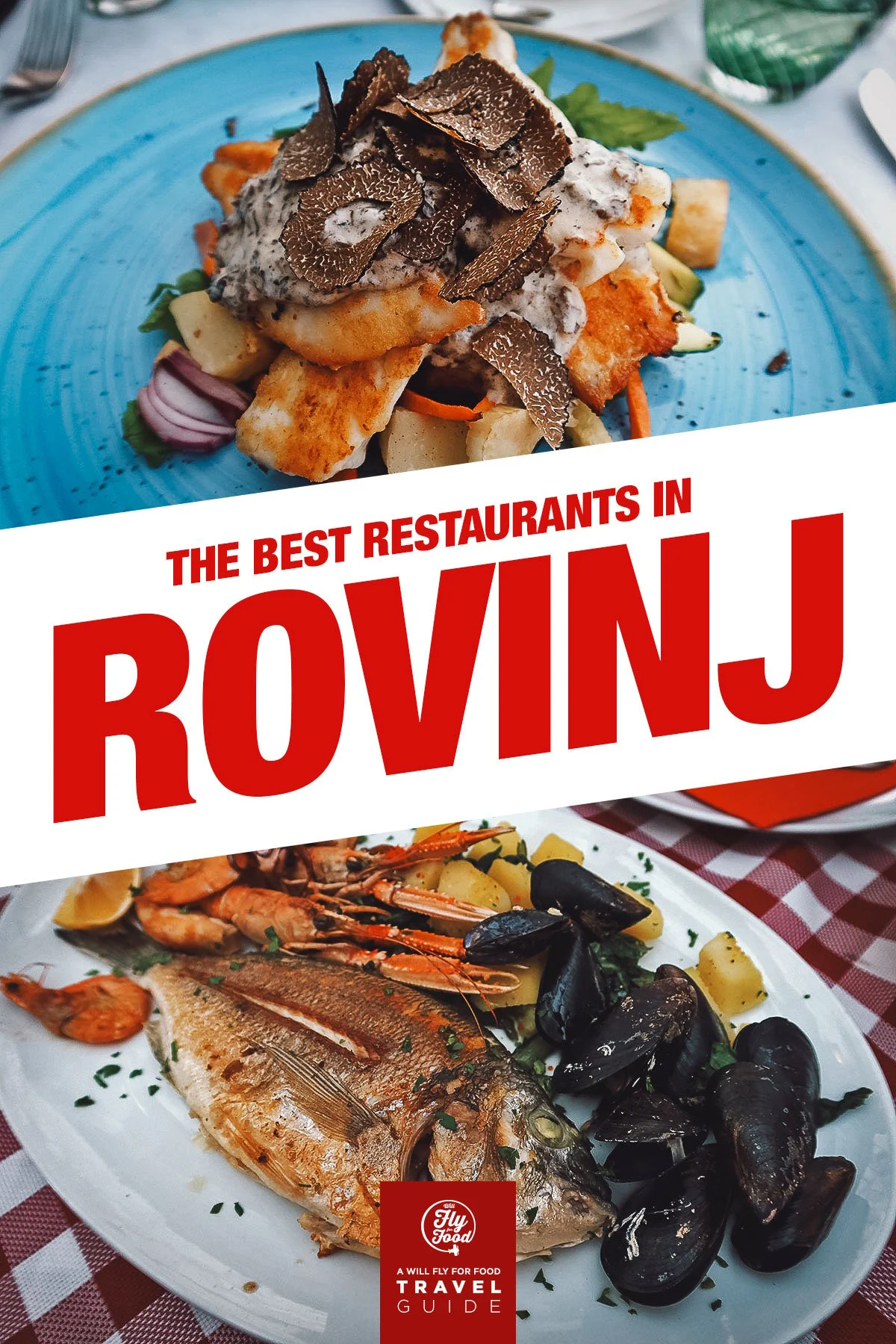 Croatian dishes at restaurants in Rovinj