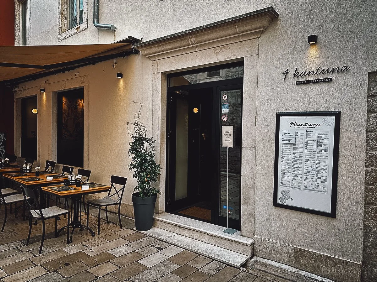 4 Kantuna restaurant in Zadar, Croatia